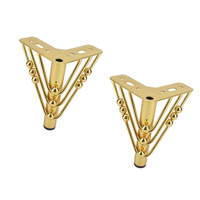 Triangle de luxe moderne pieds de canapé accessoires de quincaillerie en métal pour chambre à coucher pieds de meubles de canapé