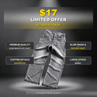 Offre à Durée Limitée : Jean en Denim Homme Taille Haute, Style Urbain, Lavé, Respirant, Qualité Supérieure, Tendance, à Prix Réduit (10 Dollars)