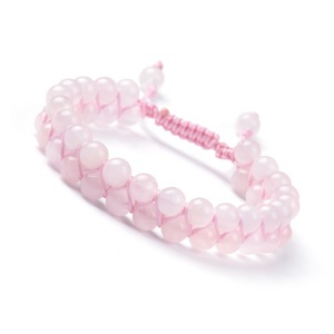 Cliobeads Carnelian Green Aventurine Amethyst Adjustable <strong>Gemstone</strong> <strong>Bracelet</strong> 6mm Double Layer Braided Stone Beaded <strong>Bracelet</strong> - Product Image 3
