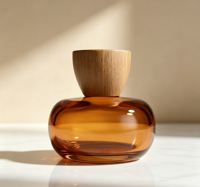 Flacon de parfum rechargeable en verre personnalisé de 50 ml, flacon vaporisateur de voyage portable, flacon d'échantillon de parfum vide
