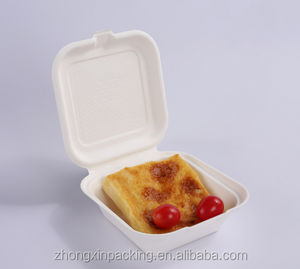 Contenedor de alimentos biodegradable, concha de <span class=keywords><strong>6</strong></span> pulgadas, KY61