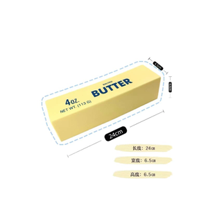 Bâton de beurre en PU souple à montée lente, jouet anti-stress mignon à rebond lent, balle anti-stress à presser en forme de beurre, vente chaude - Product Image 6