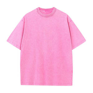 Оверсайз футболки унисекс оптом, плотные однотонные винтажные футболки в стиле стритвир, с эффектом потертости, для мужчин - Product Image 6