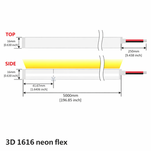 Iluminación Interior Comercial, LED de Silicona 3D con Efecto Neón, 24V IP67 para Proyectos de Hoteles y Oficinas - Product Image 3