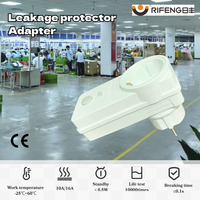 Prise de protection contre les fuites de courant en plastique conforme à la norme européenne IP44, avec adaptateur de prise PRCD pour appareils électriques