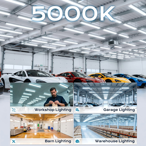 100W 8ft V Shape Integrated Energy Saving Long Lifespan T8 <b>LED</b> <b>Tube</b> Light Shop Lighting for Garage Warehouse Workshop - Product Image 6