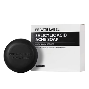 Jabón de Ácido Salicílico <span class=keywords><strong>para</strong></span> el Tratamiento del Acné y las Espinillas, Exfoliante Facial y Corporal, Se Puede Personalizar <span class=keywords><strong>con</strong></span> Serigrafía - Product Image 1