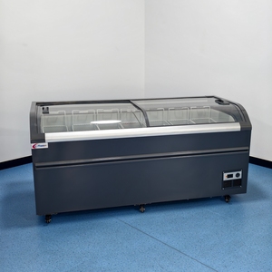 Congelador horizontal con inverter, tapa de cristal lisa, exhibidor de carne profundo para <span class=keywords><strong>supermercado</strong></span>, con tapa deslizante superior, para alimentos congelados envasados y carne - Product Image 4