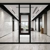 Ventana Fija de Aleación de Aluminio con Aislamiento Térmico HUACAI, Diseño de Mediados de Siglo, Control de Insectos, Cierre Multipunto, para Villa, Hotel, Baño