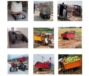Sasis Crawler Pengontrol Jarak Jauh dengan Roda Ganda Bermesin Listrik dan Trek Karet - Product Image 6