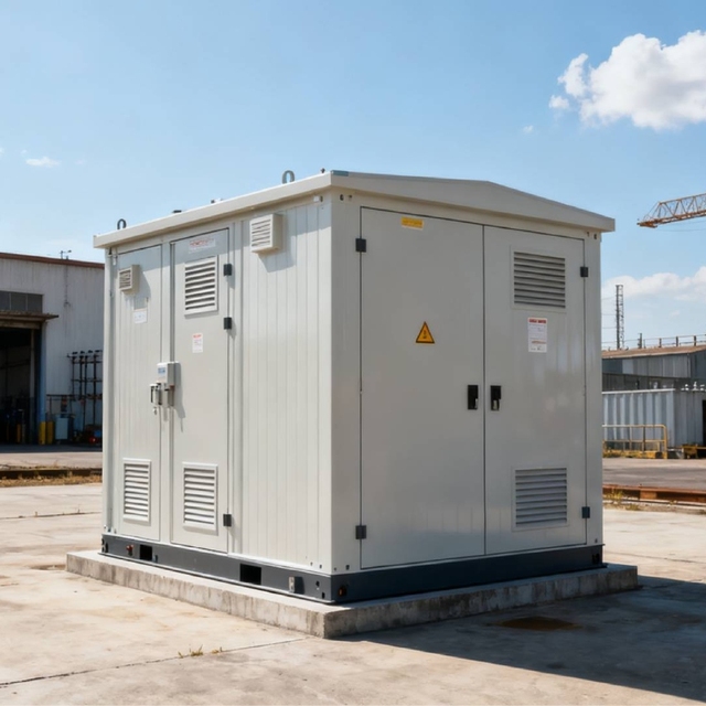 High Quality Industrial Outdoor Combination Prefabricated Electrical Compact Box-type Substation 10KV Input/400V-480V Output CE