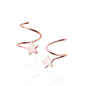 Huggie Spirals Bohemian Wedding Gift Party Earrings 925 Sterling Silver Hug <strong>Hoops</strong> Tiny Star Cartilage <strong>Tragus</strong> Helix - Product Image 6