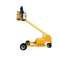 Plateforme de travail élévatrice Zoomye à 3 roues pour vergers, moteur essence 1500W, nacelle élévatrice compacte à commande mains libres, modèle simple