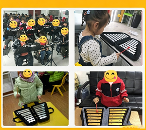 เครื่องดนตรีกล็อกเกนสปีลอะลูมิเนียมแบบสองแถว 16 เสียง พร้อมขาตั้งดนตรี ขายส่ง - Product Image 4