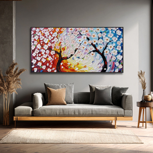 Cuadro acrílico <span class=keywords><strong>de</strong></span> <span class=keywords><strong>flores</strong></span> con cuchillo 3D <span class=keywords><strong>de</strong></span> gran tamaño para decoración <span class=keywords><strong>de</strong></span> sala <span class=keywords><strong>de</strong></span> estar, lienzo texturizado Floral, arte <span class=keywords><strong>de</strong></span> pared, pintura <span class=keywords><strong>de</strong></span> <span class=keywords><strong>flores</strong></span> - Product Image 6