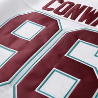 Jersey Hoki Film Mighty Ducks 90an Hip Hop Pria Dewasa untuk Pesta dengan Huruf dan Angka Jahit 100% Poliester Model Tarik