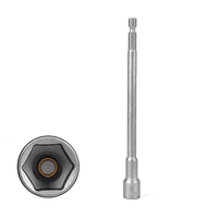 Jeu de tournevis à douilles magnétiques professionnels en acier CRV de 150 mm, résistants aux chocs, avec embout hexagonal de 1/4 pouce, adaptateur de 5 mm à 19 mm pour perceuse électrique