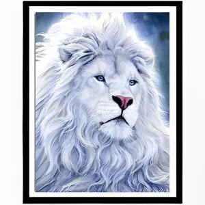 Peinture diamant animal <span class=keywords><strong>lion</strong></span> 5d kit de peinture diamant décoration maison élégante personnalisée peinture diamant pour adultes et enfants - Product Image 5