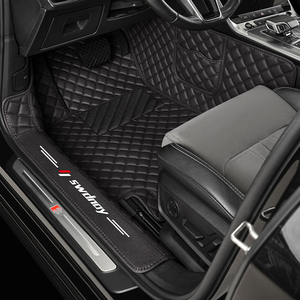 Tapis de sol de voiture 5D en cuir de luxe sur mesure Wenqi, imperméables, pour BYD ATTO 3, ensemble complet de 4 pièces, 5 mm d'épaisseur, surpiqûres diamantées, intérieur de voiture - Product Image 2