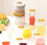 Presse-agrumes électrique rechargeable - Machines à jus électriques avec USB, presse-agrumes compact portable pour oranges, citrons, citrons verts