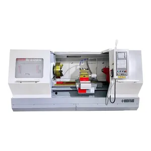 New design automatic dual spindle flat bed cnc lathe for metalworking