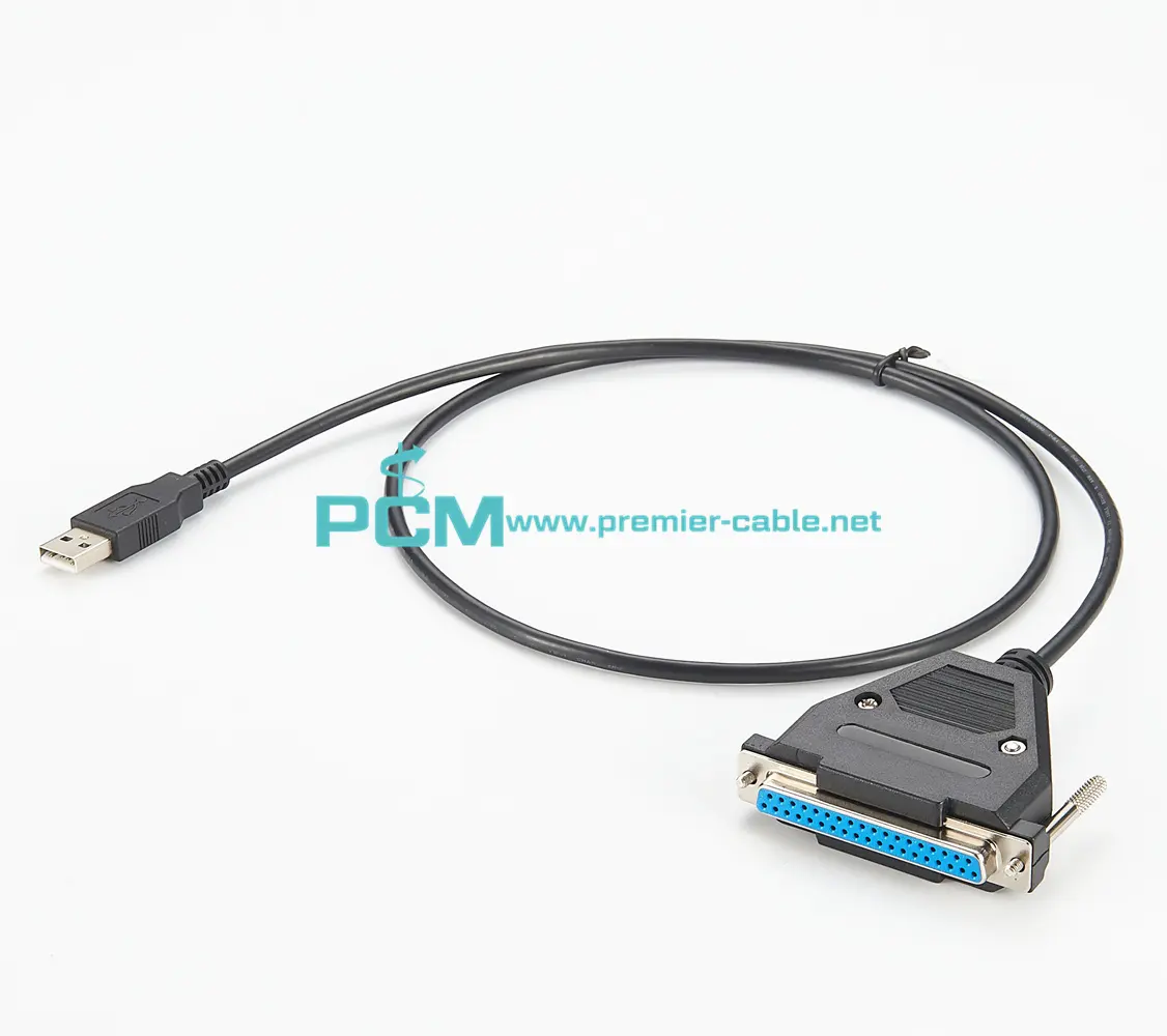 Kabel adaptor Printer Paralel USB ke DB37 RS232