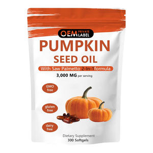 Cápsulas de Gel Suave con 3000mg de Aceite de Semilla de Calabaza y Saw Palmetto, Suplemento para el Crecimiento del Cabello y Cuidado de la Piel para Adultos - Product Image 1