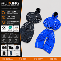 Survêtement Techwear Personnalisé d'Usine Fiable, Vente en Gros, Coupe-Vent en Nylon Camouflage avec Passepoil Réfléchissant, OEM, Marque Privée, Coupe Large Sur Mesure