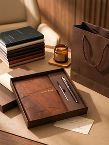 Articles promotionnels de luxe en gros : Carnet intelligent IA, cadeau d'affaires, ensemble cadeau personnalisable avec stylo et bouteille - Product Image 3