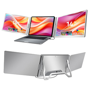 Extensor de Pantalla para Portátil de 14 Pulgadas, 1200P IPS, Monitor Triple Portátil USB C, Pantalla Dual para Negocios, Juegos, Buen Precio - Product Image 1