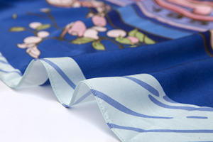 Manufacturer <strong>Custom</strong> logo Design One-sided Printing Silk Satin Head <strong>Scarf</strong> Stylish Long Square <strong>Scarves</strong> for Women Luxury - Product Image 2