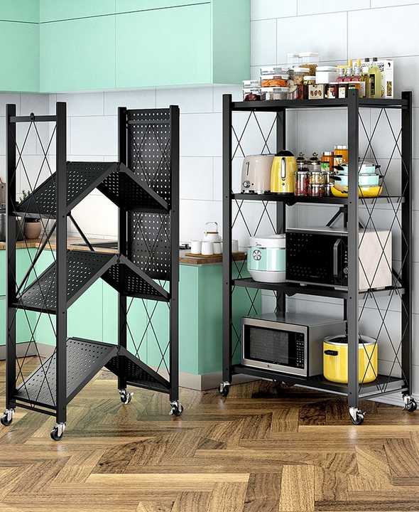 5-tier Foldable Table - Extensible Kitchen Storage Rack