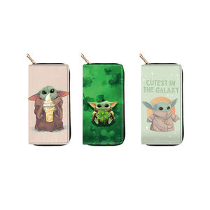 Anime in pelle sintetica Cool Cartoon <span class=keywords><strong>Star</strong></span> del portafoglio Yoda War borsa a gettoni porta carte Anti-smarrimento borse per telefono - Product Image 1