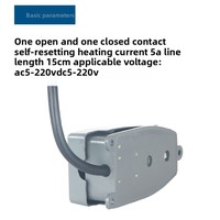 Interrupteur à pédale Chint YBLT-EKW/5A/B à réinitialisation automatique, momentané, avec câble à trois conducteurs de 15 cm