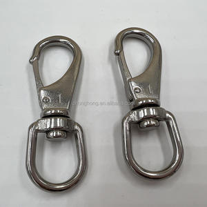 Chaînes pour animaux de compagnie, laisses pour chiens, crochets à ressort, clips de plongée robustes, clips pour mât de drapeau, mousquetons pivotants en acier inoxydable S-251 - Product Image 1