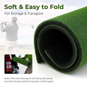 Tapis d'entraînement de golf avec trous de tee, gazon artificiel, base en caoutchouc antidérapante, durable, pour intérieur et extérieur, pour practice de golf, vente en gros, OEM - Product Image 5