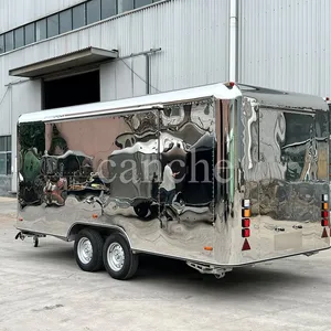 Carrito de Comida Móvil Personalizado con Certificación CE, Estándar Europeo, para Cafetería y Catering - Product Image 1