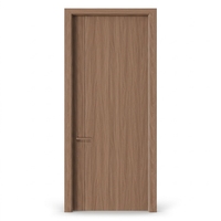 Porte intérieure en bois HDF mélaminé, anti-rayures, insonorisée, ignifuge, pré-montée, avec bordure PUR, OEM ODM, pour projets de salles de classe, vente en gros