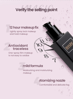 IMAGIC Spray Fixateur Liquide Longue Tenue Contrôle du Sébum Fini Mat Imperméable Hydratant pour Maquillage Visage Tous Types de Peau