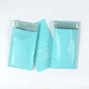 Sac d'expédition personnalisé de grande taille avec logo, sac de courrier en poly recyclé bleu avec logo personnalisé - Product Image 3