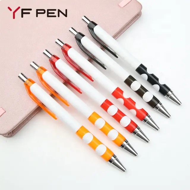 Unique Tonglu Pen Factory Promotional Plastic Logo Custom Pretty Pack of Ballpoint Pens
