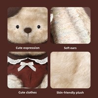 Peluche Lapin Noyer Doux et Moelleux, Rembourrage Coton PP, 31cm-50cm, Adorable Lapin Apaisant, Doux et Brossé, Cadeau pour Filles et Adolescentes