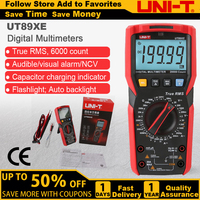 UNI-T UT89XE Multimeter Digital True RMS Rentang Manual DC AC Voltmeter Ammeter Pengukur Kapasitor Pengukur Suhu Bersertifikasi CE 1000V