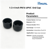 Bouchon d'extrémité à raccord rapide en UPVC PN16 de 1/2 à 4 pouces, sans solvant, pour tuyauterie de plomberie, vente en gros d'usine