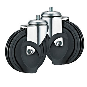 Chariot de supermarché de 5 pouces PU roues roues à quatre disques PU ascenseur roulettes roues pour caddies - Product Image 3