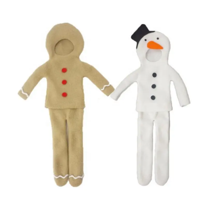 ชุดตุ๊กตาเอลฟ์ชุดเสื้อผ้าตุ๊กตาหิมะคริสต์มาสน่ารักชุดเสื้อผ้าเครื่องแต่งกายตุ๊กตาเอลฟ์