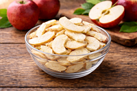 Premium kwaliteit vegetarische zoete gevriesdroogde appelschijfjes 100% natuurlijk zonder suiker fruitsnack bulkverpakking kant-en-klaar appelschijfjes