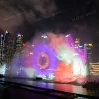 Fuente Musical de Agua con Proyección de Hologramas 3D Personalizada, con Espectáculo de Láser para Parques, Plazas y Espacios Comerciales