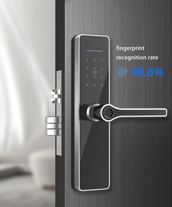 Serrure intelligente extérieure moderne SinovoTEC FM-58 pour la maison, en acier inoxydable 304, avec mot de passe numérique, empreinte digitale, Wi-Fi, application Tuya, installation facile - Product Image 3