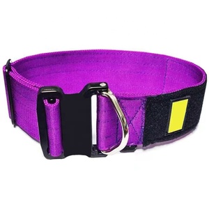 Collier de chien Pitbull tactique en nylon réfléchissant réglable de 38mm / 50mm extra large - Product Image 5